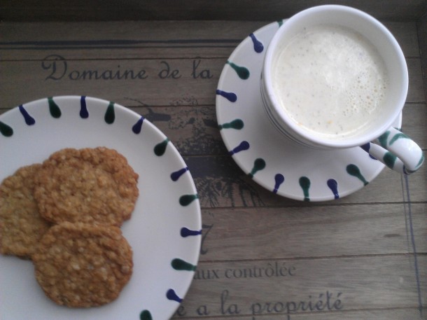 Posset and home-made Hobnobs, the ideal cold remedy